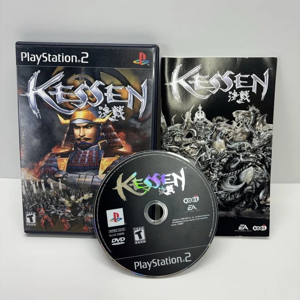 Kessen (Sony PlayStation 2, 2000) PS2 - Complete CIB - TESTED & Working ! - Picture 1 of 11